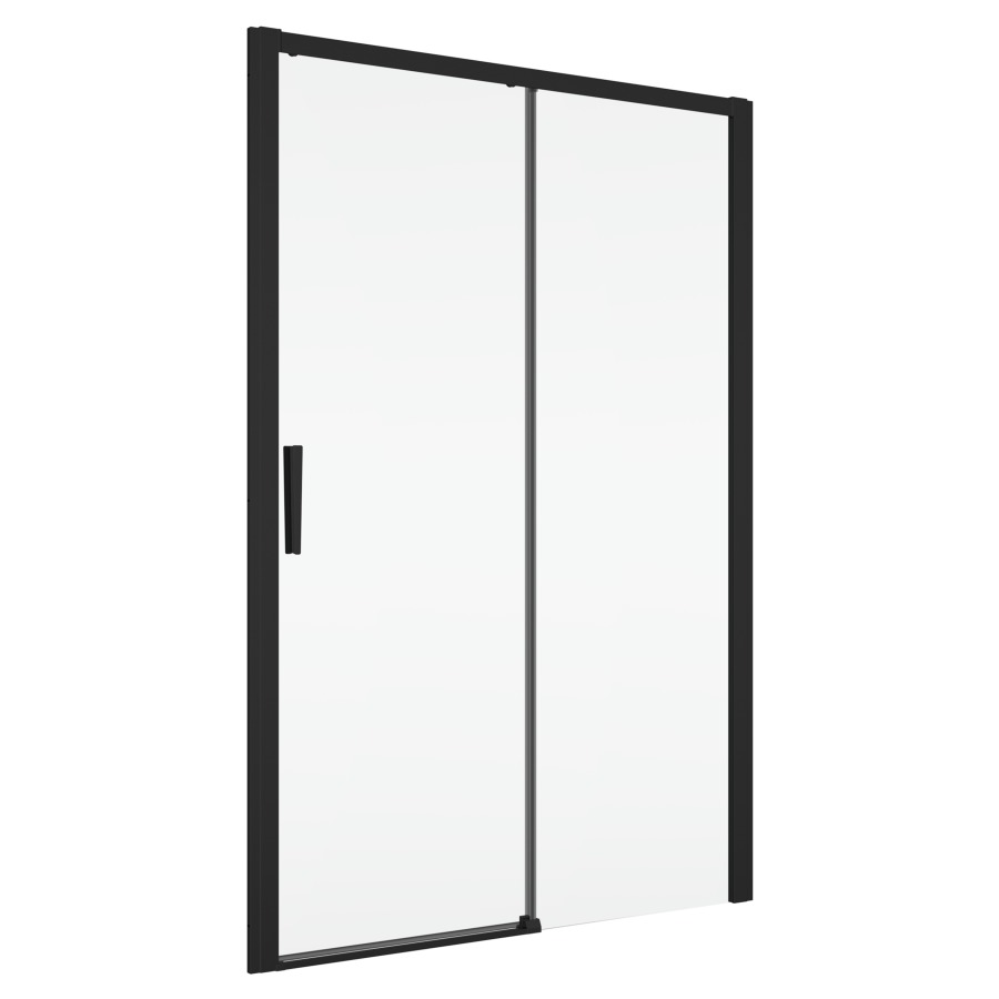 Porte coulissante DIVERA
120 cm, H 200 cm
1 panneau, avec partie fixe 
montage à droite
pour niche où cloison latérale
protection Aquaperle