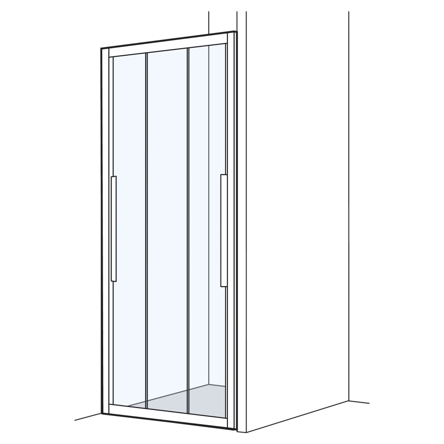 Porte coulissante O200 niche