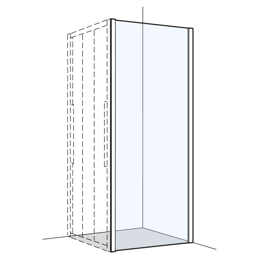 Cloison latérale O200
88-90 cm, H 200 cm
pour porte coulissante
encadré
fixation à gauche ou à droite
quantité minimale de commande 5 pièces
achat individuel +20% sur les produits 
et les montages