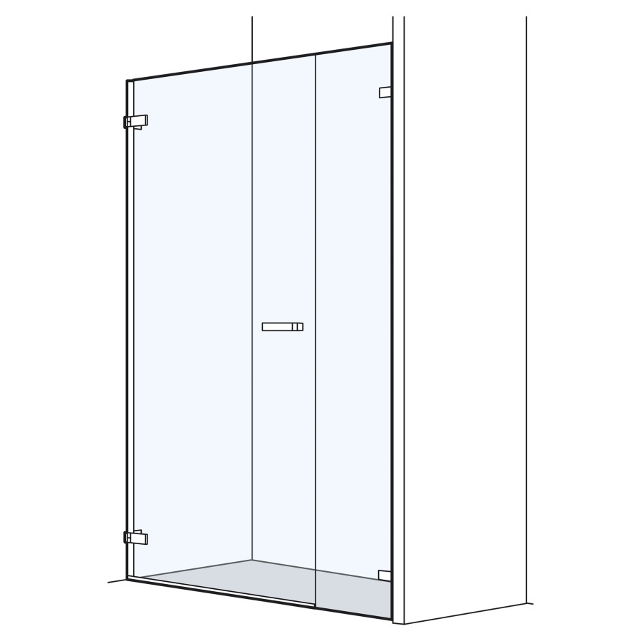 Porte battante O202 niche
140.1-180 cm, H 200 cm
sans cadre, charnières à gauche
avec paroi latérale en ligne
MESURES EXACTES SELON PRISE DE MESURE
quantité minimale de commande 5 pièces
achat individuel +20% sur les produits 
et les montages