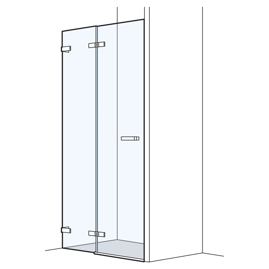 Porte battante O202 niche
100.1-140 cm, H 200 cm
sans cadre, charnières à gauche
avec élément fixe
MESURES EXACTES SELON PRISE DE MESURE
quantité minimale de commande 5 pièces
achat individuel +20% sur les produits 
et les montages