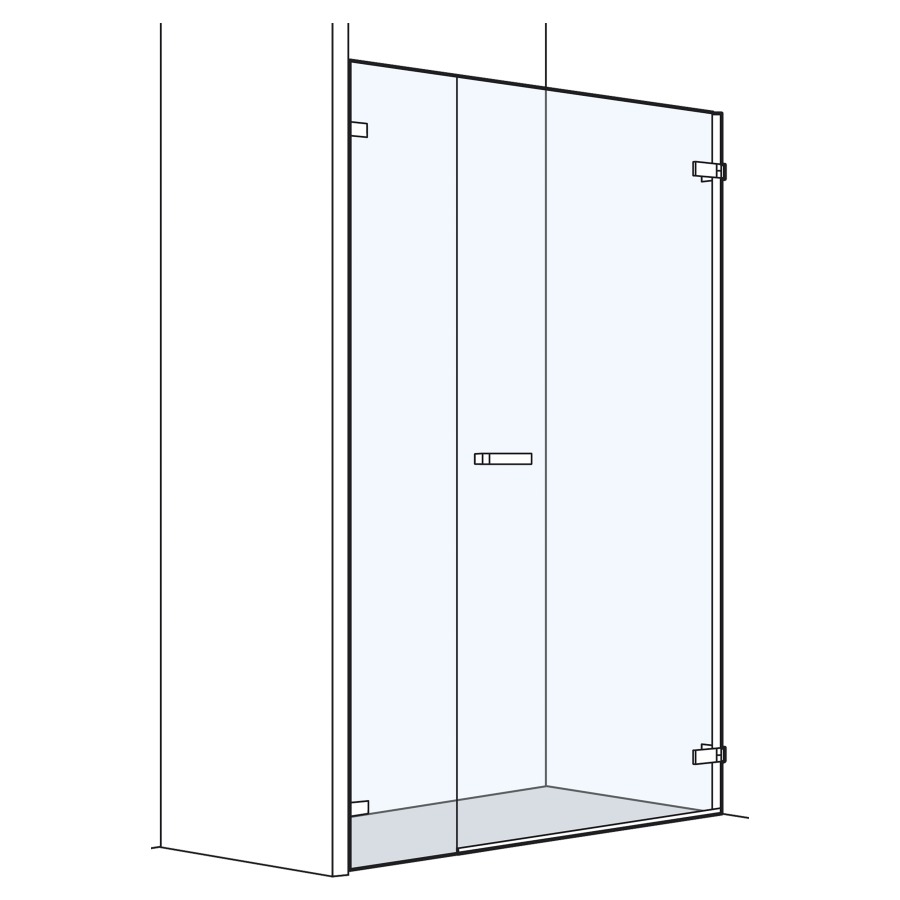 Porte battante O202 niche
140.1-180 cm, H 200 cm
sans cadre, charnières à droite
avec paroi latérale en ligne
MESURES EXACTES SELON PRISE DE MESURE
quantité minimale de commande 5 pièces
achat individuel +20% sur les produits 
et les montages