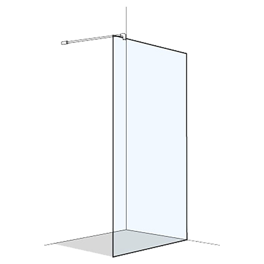 Cloison latérale O202
pose libre
120.1-140 cm, H 200 cm
base et mur collé
sans cadre, fixation à droite
avec traverse ronde
MESURES EXACTES SELON PRISE DE MESURE
quantité minimale de commande 5 pièces
achat individuel +20% sur les produits 
et les montages