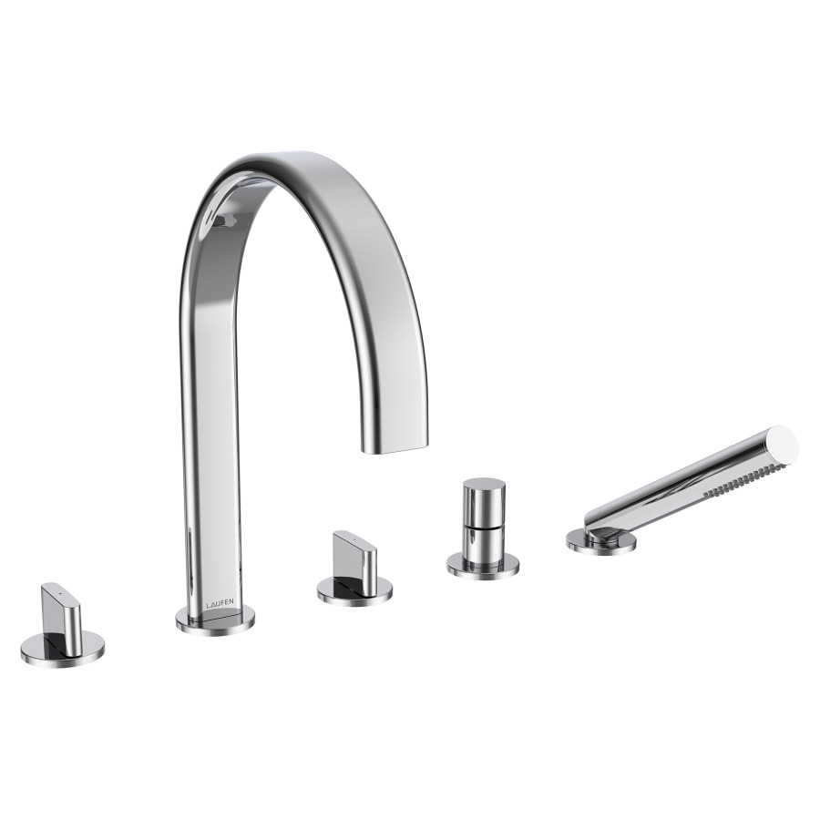 Garniture de remplissage MEDA
5-trous, saillie 221 mm, goulot fixe
tuyau de douche 200 cm
douche à main TwinStick
débit 20 (L/min)
groupe acoustique&nbsp;II
Classe d’énergie B