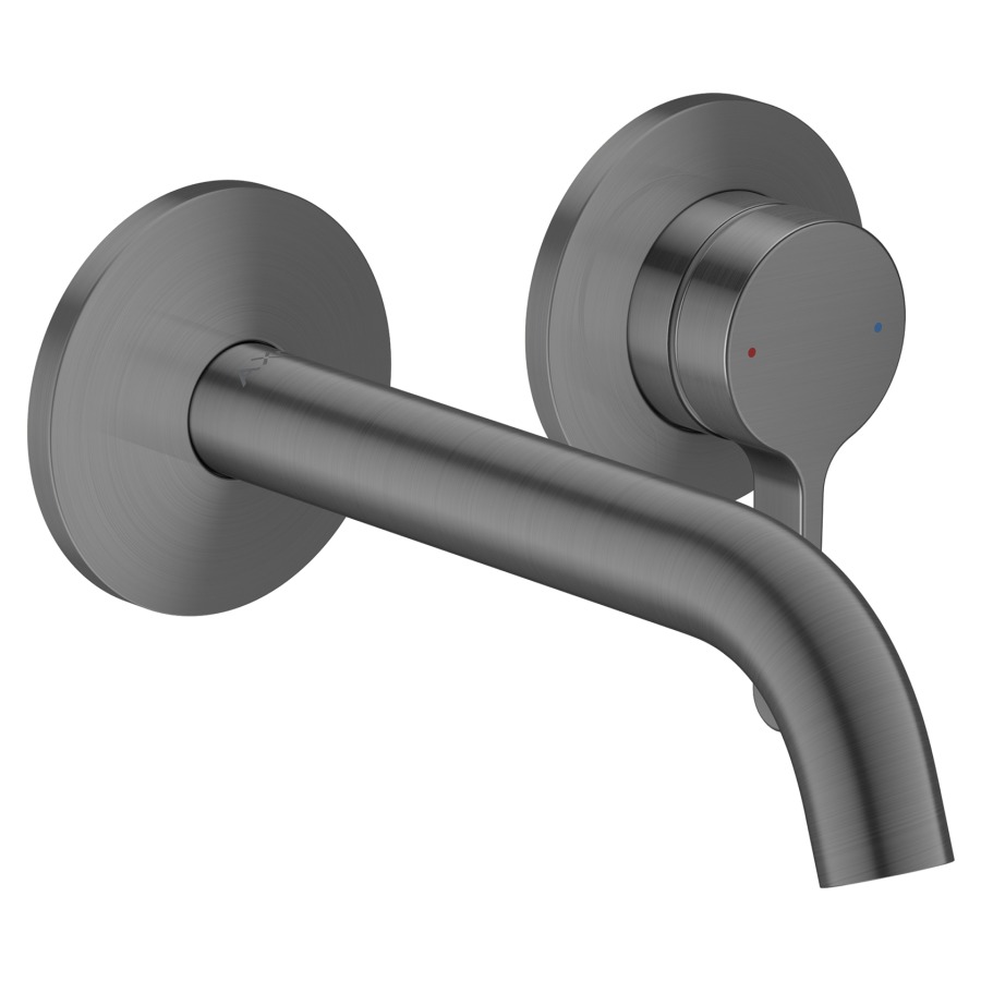 Wand-Zweilochmischer ONE UP
Ausladung 160 mm, Auslauf fest
mit unverschliessbarer Ablaufgarnitur
Durchflussmenge 5 (L/min)
mit Hebelgriff
Griff links oder rechts positionierbar
ohne Einbaukörper 757055