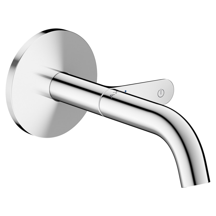 Wandmischer ONE UP
Ausladung 160 mm, Auslauf fest
mit unverschliessbarer Ablaufgarnitur
Durchflussmenge 5 (L/min)
Ein-/Ausschalten über Select-Griff 
ohne Einbaukörper 757523