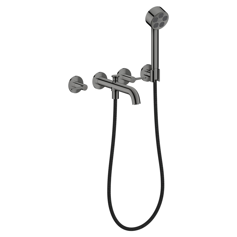 Badebatterie ONE UP
Ausladung 220 mm
Handbrause, Brausehalter, Brauseschlauch
Durchflussmenge 25.7 (L/min)
mit Hebelgriffen, Umsteller
Rückflussverhinderer
ohne Einbaukörper 757051