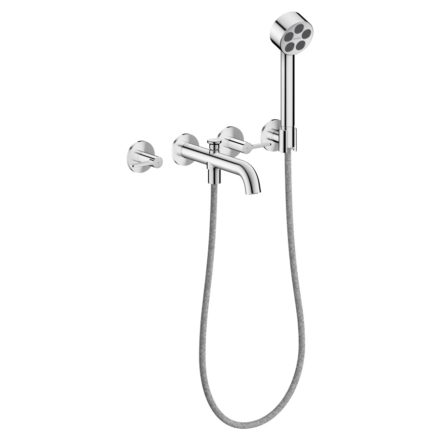Badebatterie ONE UP
Ausladung 220 mm
Handbrause, Brausehalter, Brauseschlauch
Durchflussmenge 25.7 (L/min)
mit Hebelgriffen, Umsteller
Rückflussverhinderer
ohne Einbaukörper 757051