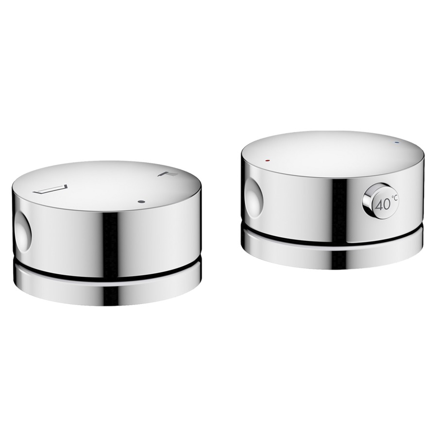 Wannenrandarmatur ONE UP
mit Thermostat, 2 Verbraucher
ohne Einbaukörper 104502