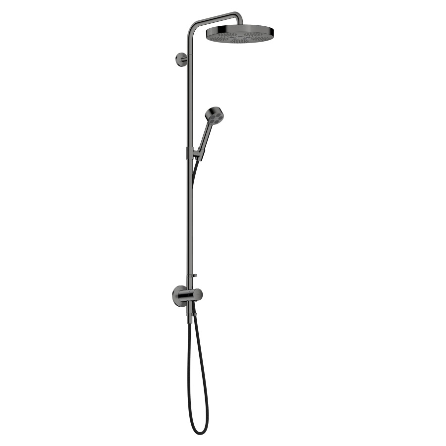 Duschsystem ONE UP
mit Thermostat 
Kopfbrause D 28 cm
PowderRain/Rain
Handbrause PowderRain
Brauseschlauch, Brausehalter
Gleitstange, 2 Verbraucher
Durchflussmenge 12 (L/min)
ohne Einbaukörper 757013