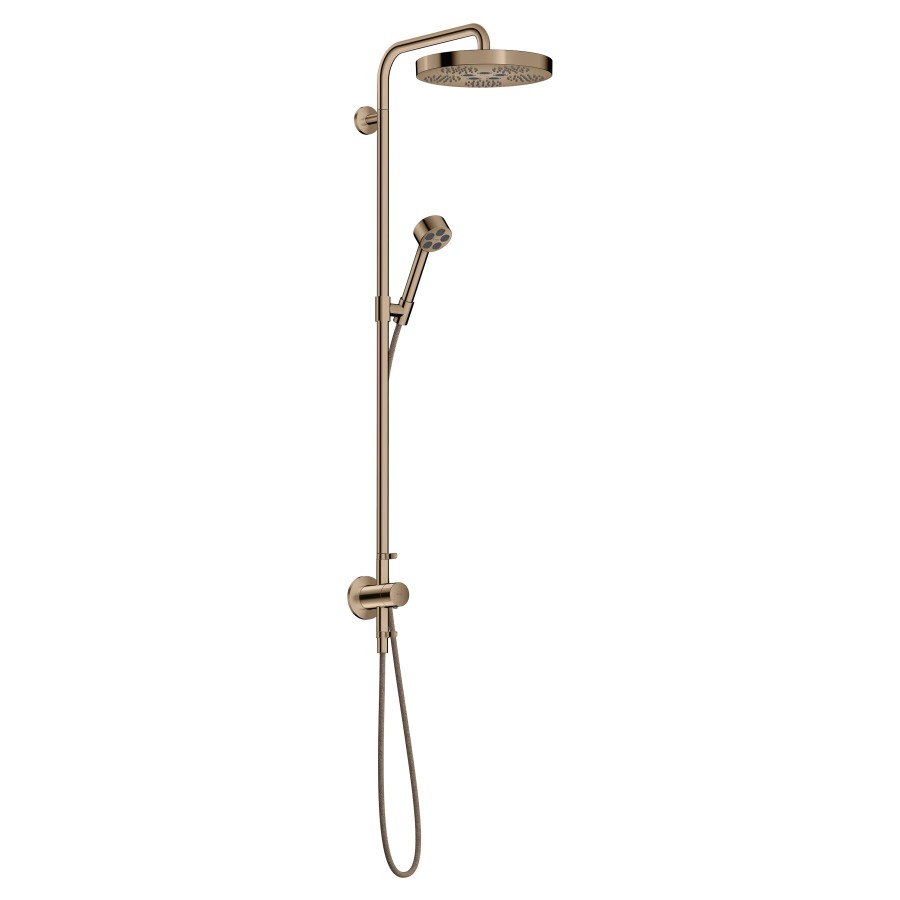 Duschsystem ONE UP
mit Thermostat 
Kopfbrause D 28 cm
PowderRain/Rain
Handbrause PowderRain
Brauseschlauch, Brausehalter
Gleitstange, 2 Verbraucher
Durchflussmenge 12 (L/min)
ohne Einbaukörper 757013