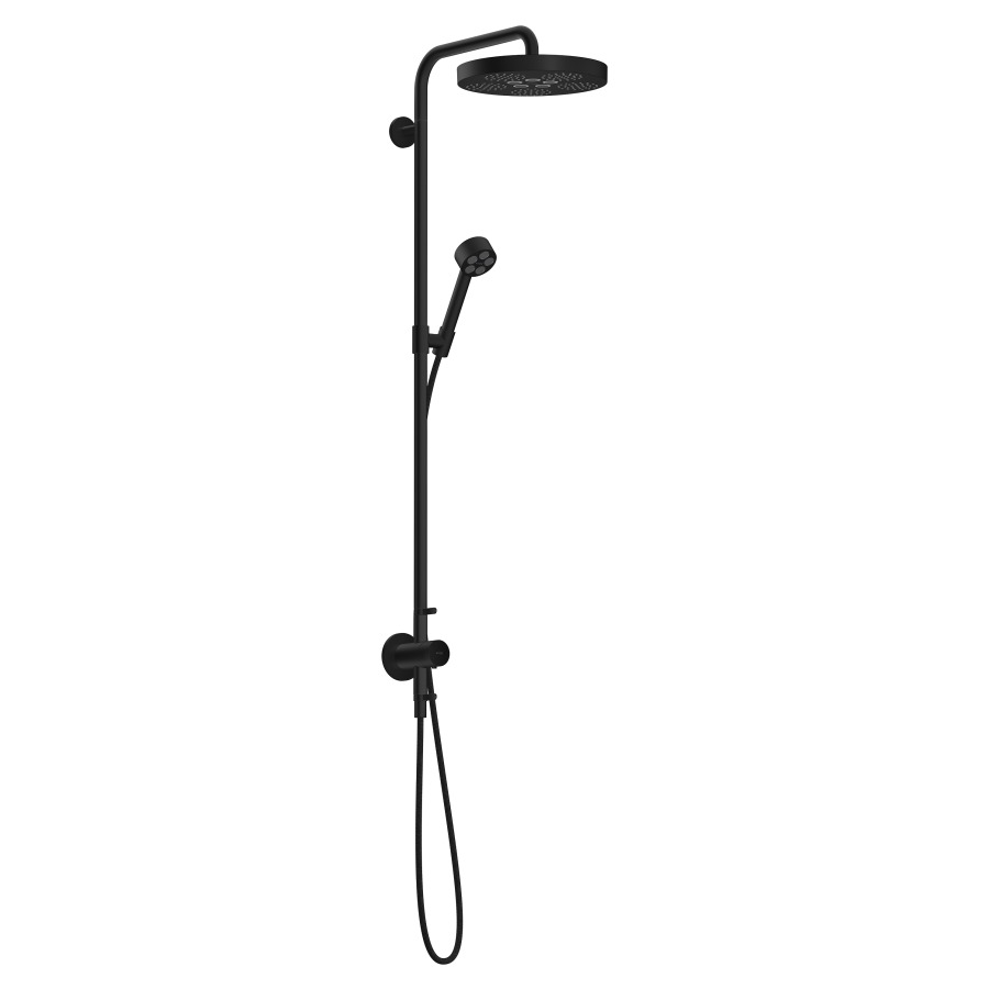 Duschsystem ONE UP
mit Thermostat 
Kopfbrause D 28 cm EcoSmart
PowderRain/Rain
Handbrause PowderRain
Brauseschlauch, Brausehalter
Gleitstange, 2 Verbraucher
Durchflussmenge 8 (L/min)
ohne Einbaukörper 757013