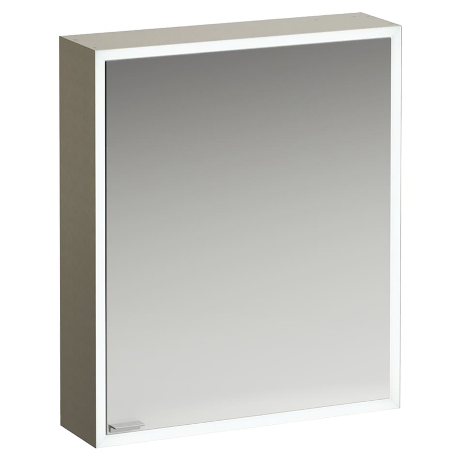Armoire de toilette ILON
60 x 70 x 16 cm
Acier inoxydable brossé
1&nbsp;porte à double miroir
charnière à droite
3 tablettes en verre
2&nbsp;prises, 2 ports USB
éclairage LED circulaire
dimmable, 2700-6500 Kelvin
25.14+2.8 Watt, IP44