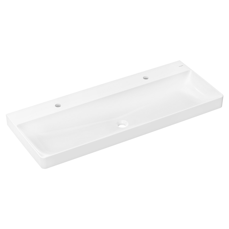 Lavabo XELU Q
120 x 8 x 48 cm
Céramique, sans trop-plein
sans soupape d’écoulement
montage mural