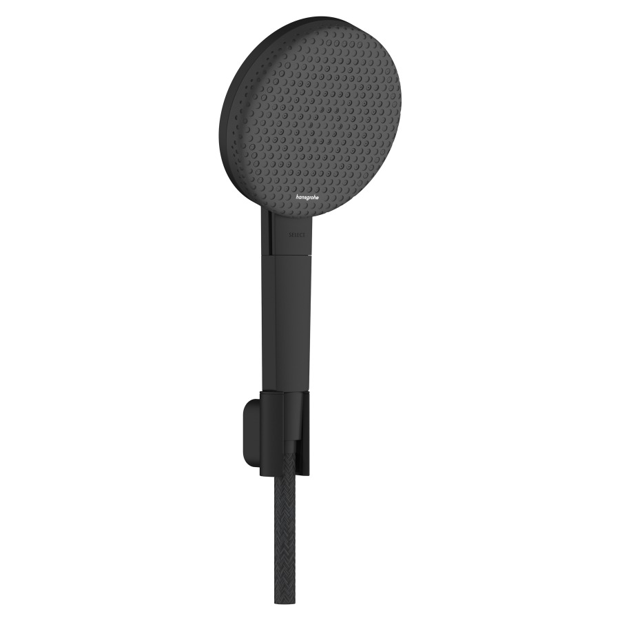 Brausegarnitur Raindance Alive Select S
D 12.5 cm, EcoSmart
3jet, RainAir/PowderRain/Massagestrahl
QuickClean, mit Brauseschlauch
Designflex 160 cm und 
Wandbrausehalter
Durchflussmenge 7.1 (L/min)