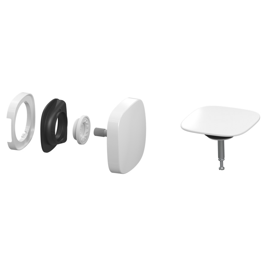 Set d'écoulement et de trop-plein Square Twist KA 4029