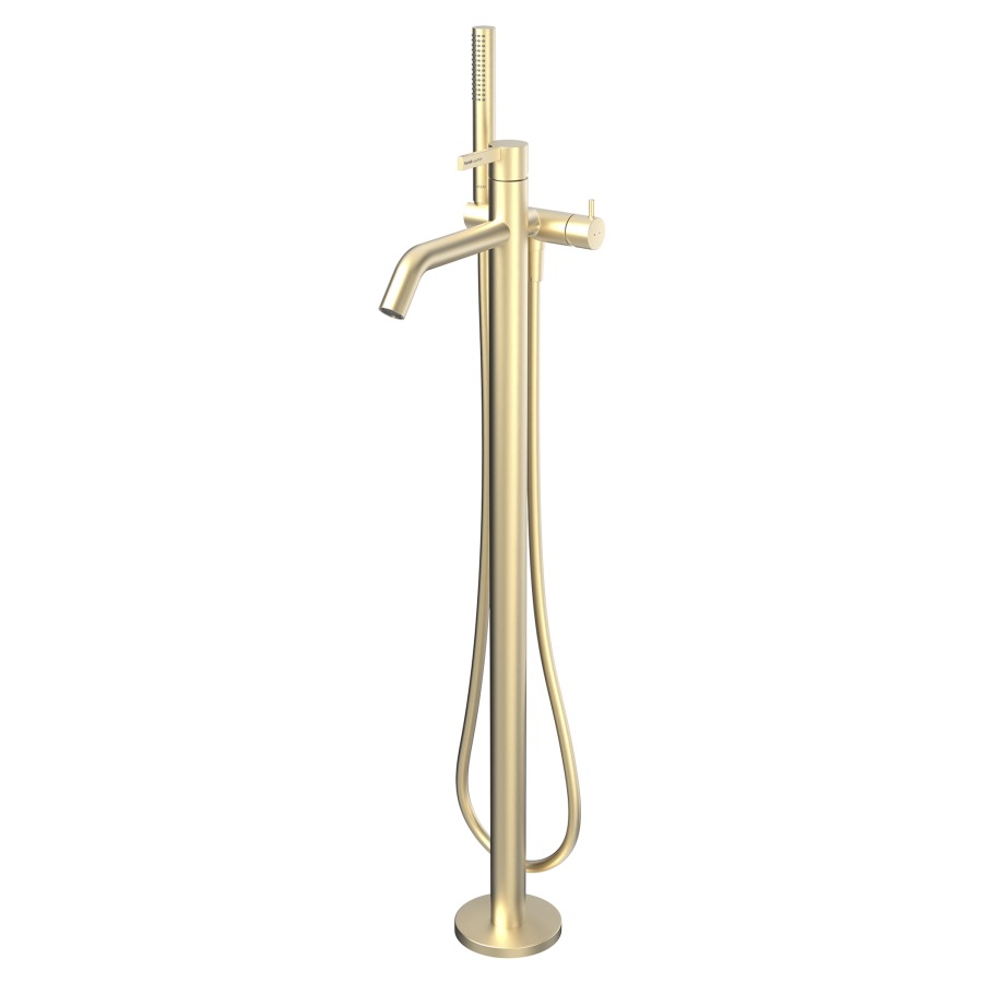 Bademischer KARTELL
Ausladung 203 mm, Auslauf fest
freistehend, hohe Säule
H bis Luftsprudler 69.3-80.6 cm
Brauseschlauch 125 cm
Handbrause TwinStick
Ohne Rohbauset 711568
Durchflussmenge 20 (L/min)
Geräuschgruppe II
Energieklasse B