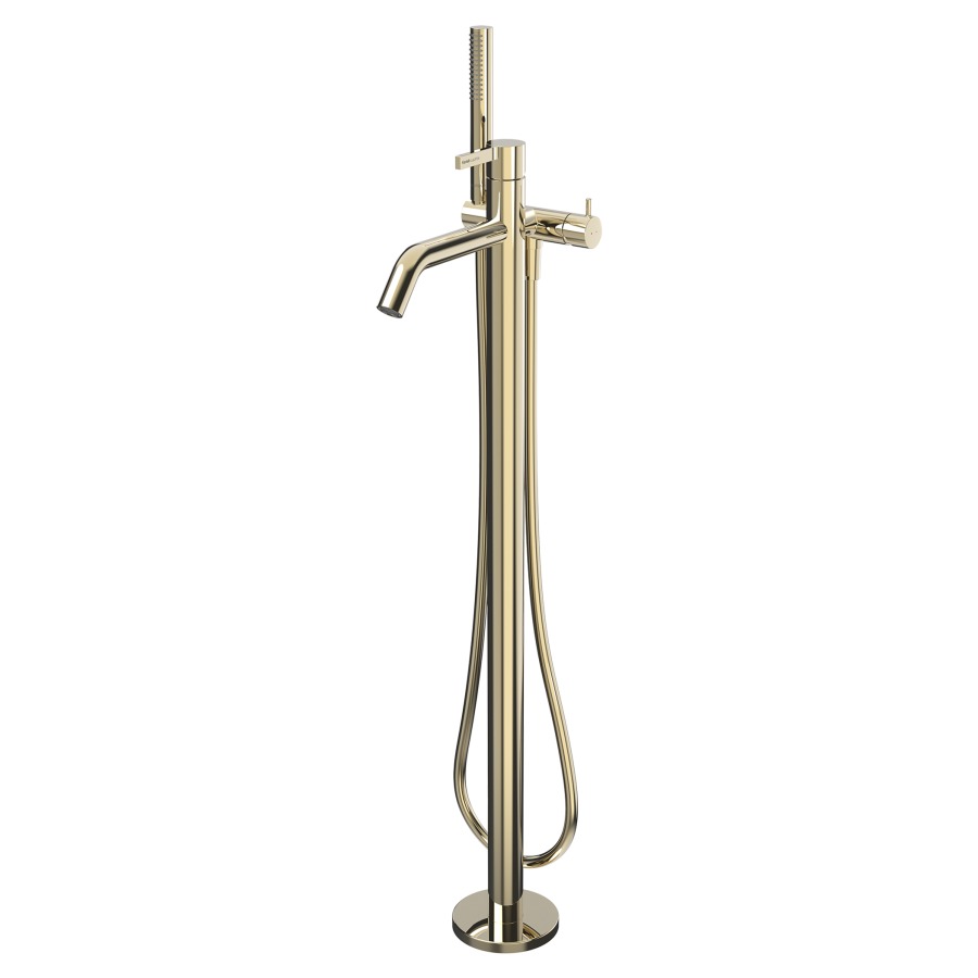 Bademischer KARTELL
Ausladung 203 mm, Auslauf fest
freistehend, hohe Säule
H bis Luftsprudler 69.3-80.6 cm
Brauseschlauch 125 cm
Handbrause TwinStick
Ohne Rohbauset 711568
Durchflussmenge 20 (L/min)
Geräuschgruppe II
Energieklasse B
