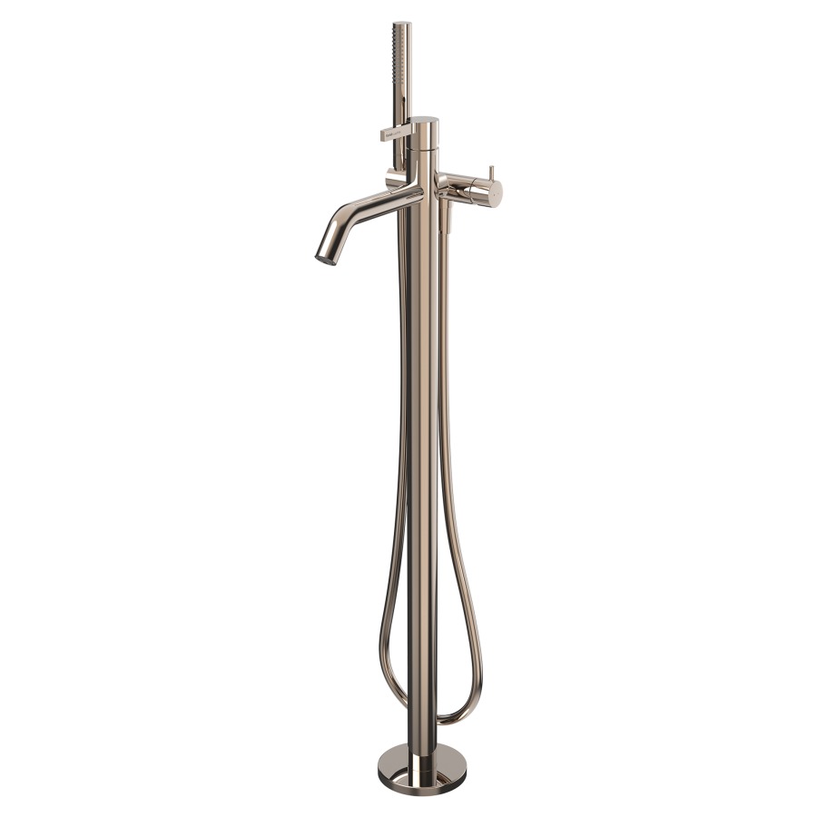 Bademischer KARTELL
Ausladung 203 mm, Auslauf fest
freistehend, hohe Säule
H bis Luftsprudler 69.3-80.6 cm
Brauseschlauch 125 cm
Handbrause TwinStick
Ohne Rohbauset 711568
Durchflussmenge 20 (L/min)
Geräuschgruppe II
Energieklasse B