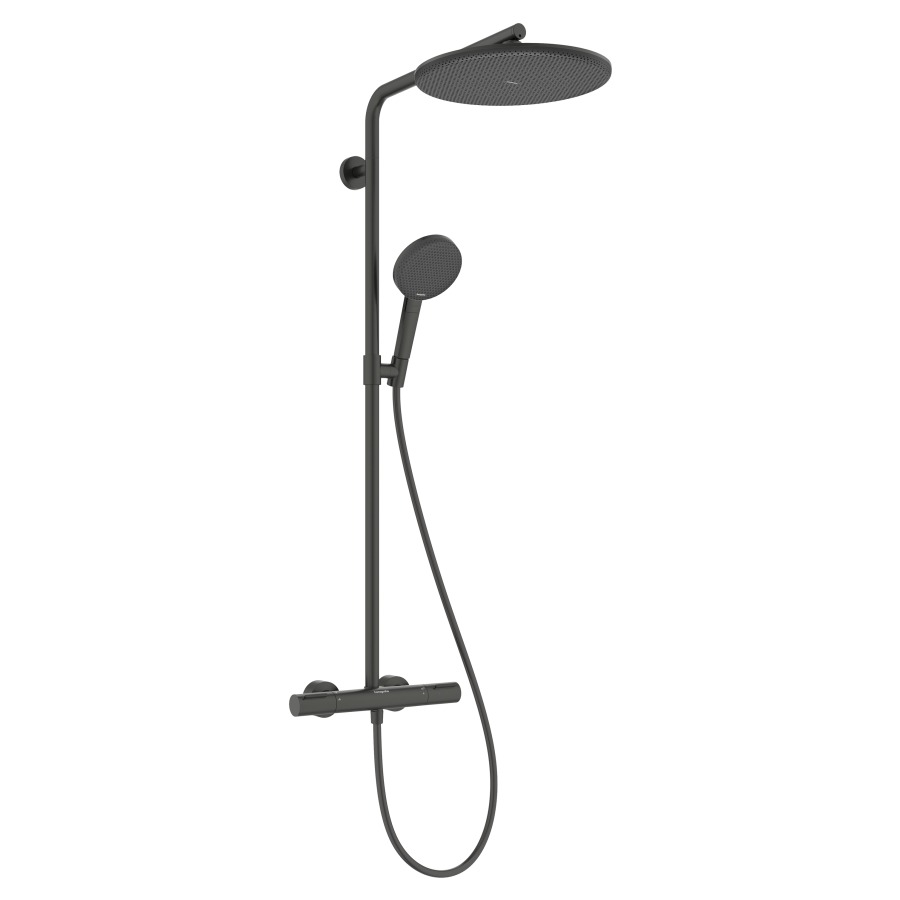 Système de douche Raindance Alive S Puro
EcoSmart, avec élément Ecostat
douche de tête 1jet, Raindance Alive S
D 30 cm, RainAir
douche à main RainAir/PowderRain/jet de massage
tuyau de douche, support de douche
glissière, 2&nbsp;raccordements
débit 8 (L/min)