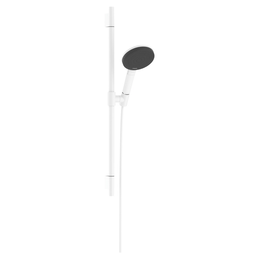 Brausegarnitur Raindance Alive Select S
D 12.5 cm, EcoSmart
3jet, RainAir/PowderRain/Massagestrahl
QuickClean, mit Brauseschlauch
Designflex 160 cm und 
Duschengleitstange Unica S Puro 65 cm
Durchflussmenge 7.1 (L/min)