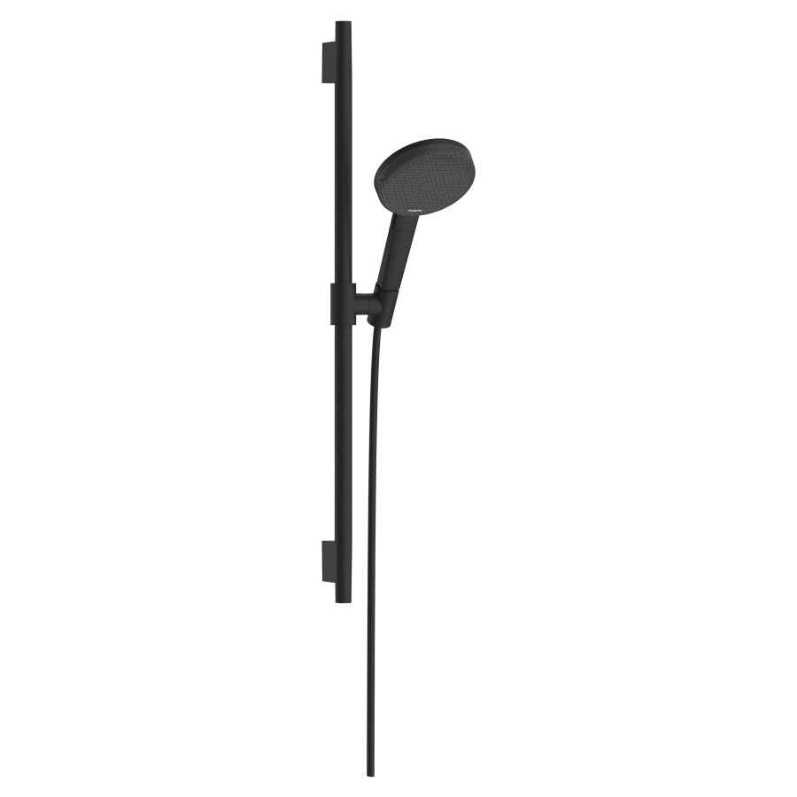 Brausegarnitur Raindance Alive Select S
D 12.5 cm, EcoSmart
3jet, RainAir/PowderRain/Massagestrahl
QuickClean, mit Brauseschlauch
Designflex 160 cm und 
Duschengleitstange Unica S Puro 65 cm
Durchflussmenge 7.1 (L/min)
