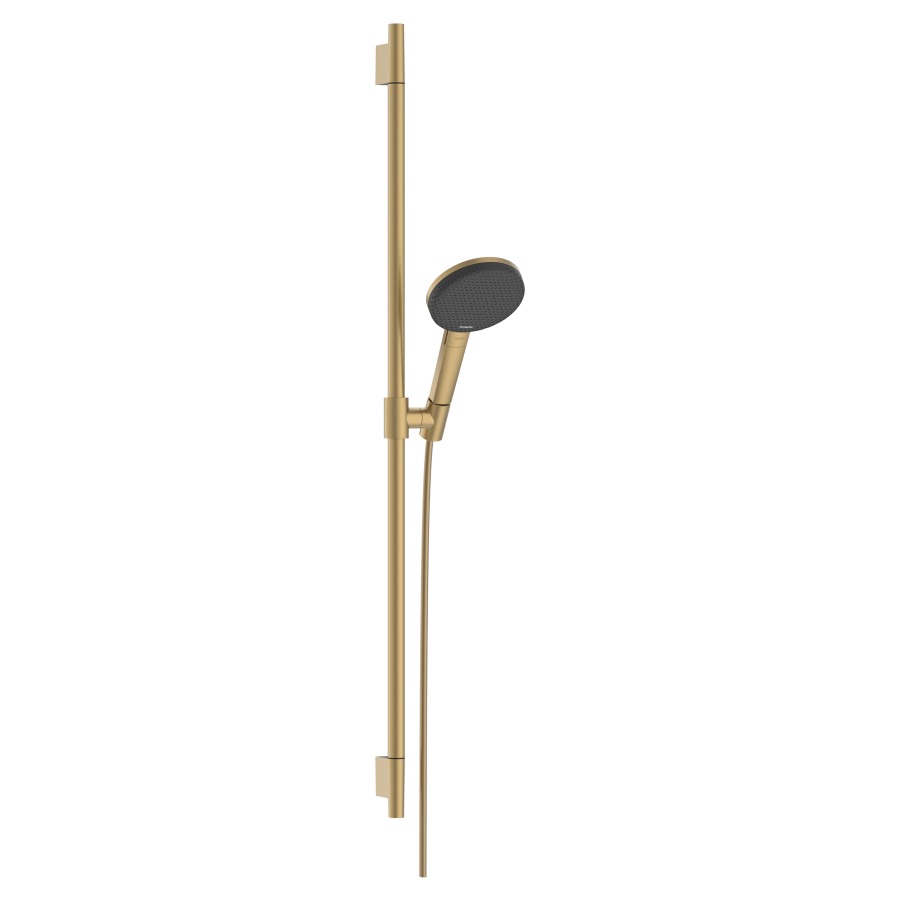 Brausegarnitur Raindance Alive Select S
D 12.5 cm, EcoSmart
3jet, RainAir/PowderRain/Massagestrahl
QuickClean, mit Brauseschlauch
Designflex 160 cm und 
Duschengleitstange Unica S Puro 90 cm
Durchflussmenge 7.1 (L/min)