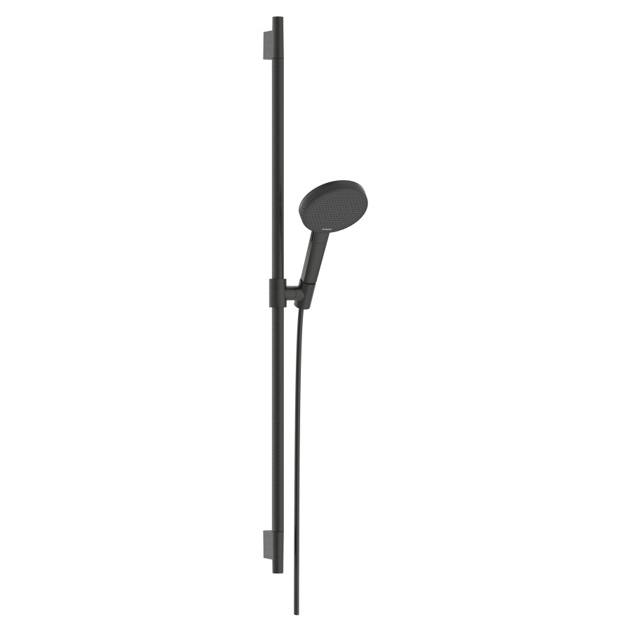Brausegarnitur Raindance Alive Select S
D 12.5 cm, EcoSmart
3jet, RainAir/PowderRain/Massagestrahl
QuickClean, mit Brauseschlauch
Designflex 160 cm und 
Duschengleitstange Unica S Puro 90 cm
Durchflussmenge 7.1 (L/min)