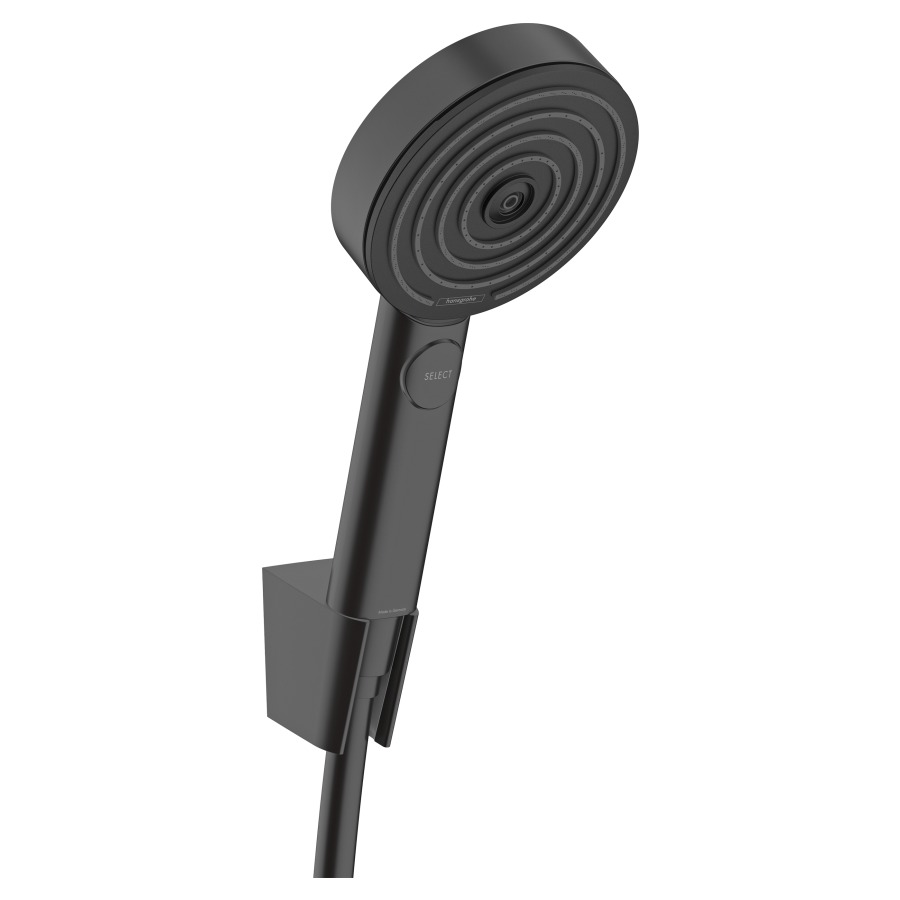 Brausegarnitur PULSIFY SELECT S
D 10.5 cm, EcoSmart
3jet Relaxation
PowderRain/IntenseRain/Massagestrahl
QuickClean, Brausehalter
Brauseschlauch 160 cm
Durchflussmenge 6.9 (L/min)
