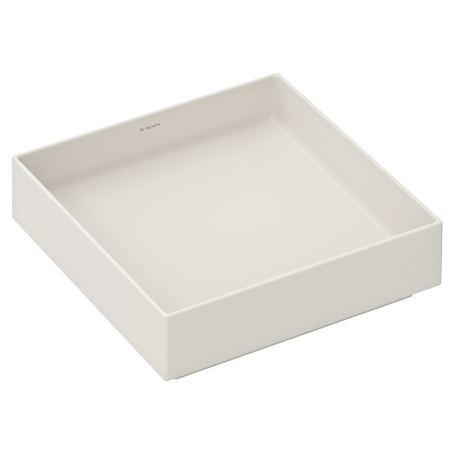 Lavabo à poser Xuniva Evo E
40 x 12 x 40 cm
Céramique, angulaire, sans trop-plein
avec soupape d’écoulement
sans tablette de robinetterie
avec matériel de fixation
