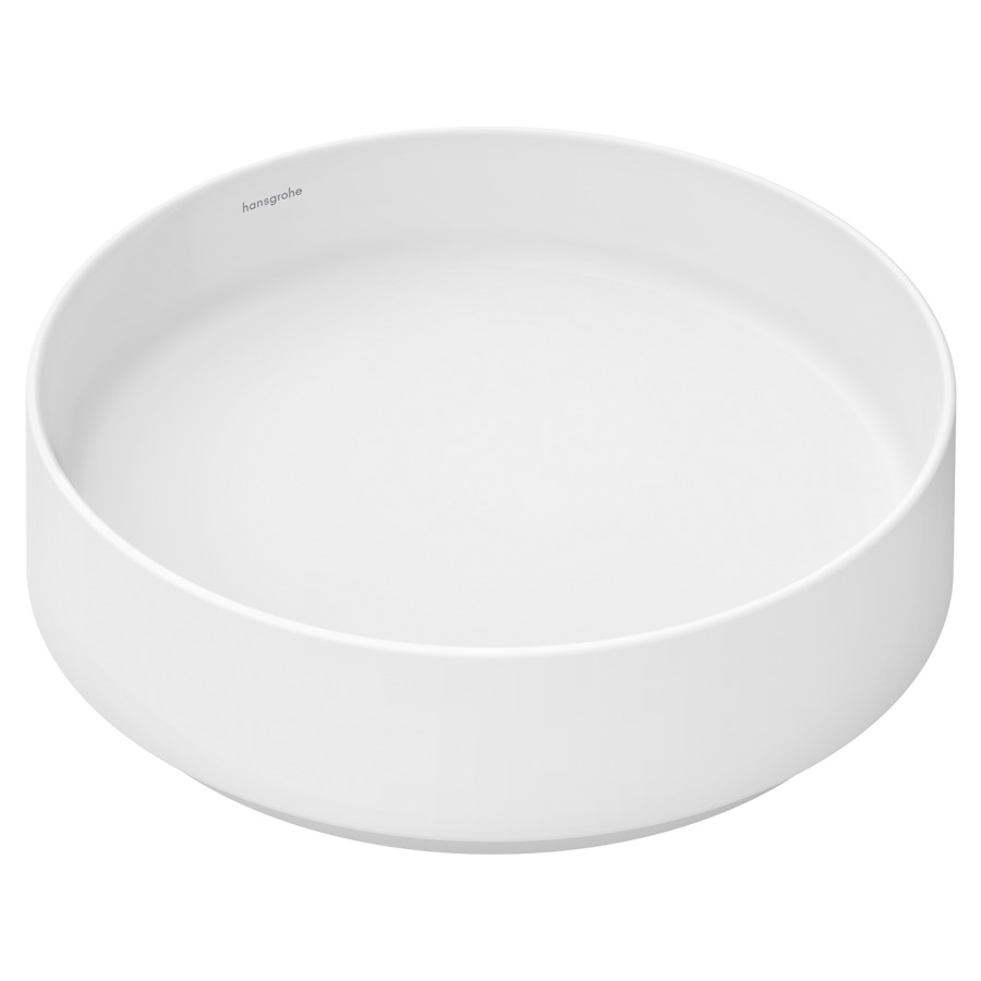 Lavabo à poser Xuniva Evo S
D 40, H 12 cm
Céramique, ronde, sans trop-plein
avec soupape d’écoulement
sans tablette de robinetterie
avec matériel de fixation