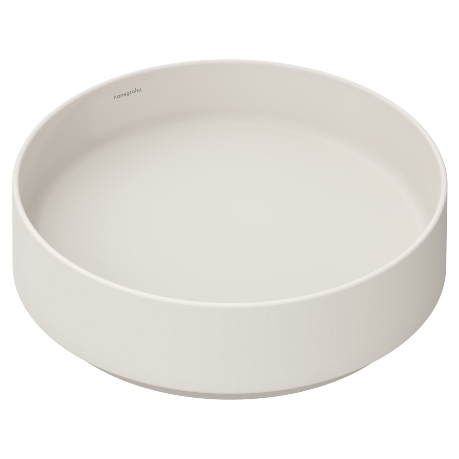 Lavabo à poser Xuniva Evo S
D 40, H 12 cm
Céramique, ronde, sans trop-plein
avec soupape d’écoulement
sans tablette de robinetterie
avec matériel de fixation