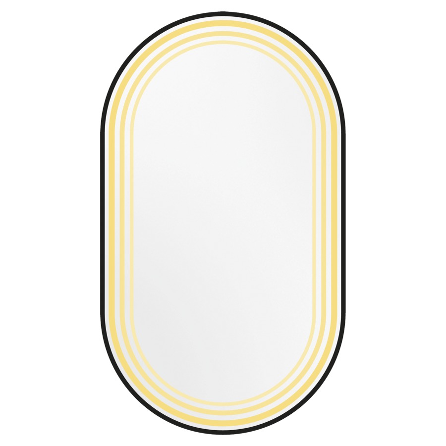 Miroir lumineux Matteo LED
ovale, 50 x 100 cm
bandeau lumineux dans le cadre à
l'intérieur, 25 Watt, 4000 Kelvin
(également disponible
en 3000 Kelvin sur demande)
possibilité de montage vertical ou 
horizontal, avec matériel de fixation
Classe d’énergie G, IP44