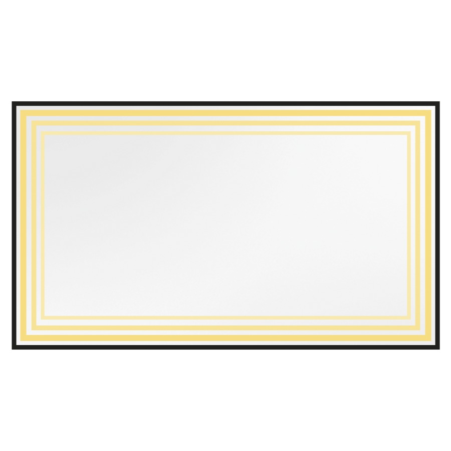 Miroir lumineux Massimo LED
angulaire, 120 x 80 cm
bandeau lumineux dans le cadre à 
l'intérieur, 44 Watt, 4000 Kelvin
(également disponible
en 3000 Kelvin sur demande)
possibilité de montage vertical ou 
horizontal, avec matériel de fixation
Classe d’énergie G, IP44