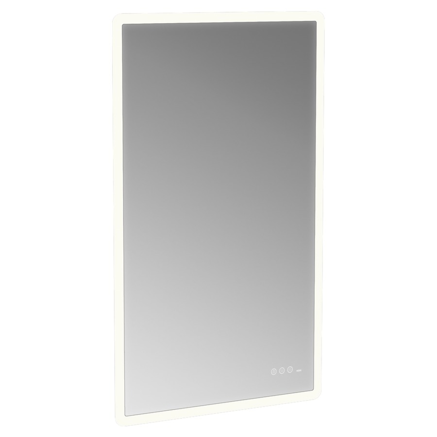 Miroir lumineux HEWI
60 x 100 x 2.5 cm
éclairage LED circulaire
dimmable, 2700-6500 Kelvin, 3960 Lumen
peut être monté exclusivement à la 
verticale, Classe d’énergie G,  IP44