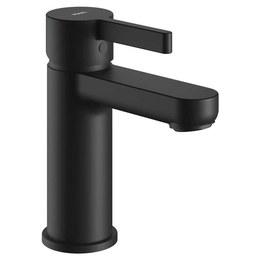Waschtischmischer FIT 
Ausladung 100 mm, Auslauf fest
CoolFix, EfficientControl
mit Push-Open Ventil
Durchflussmenge 5 (L/min)
flexible Anschlussschläuche 3/8"
Geräuschgruppe I, Energieklasse A