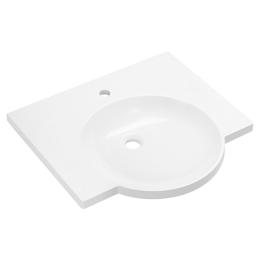 Lavabo HEWI
60 x 10 x 55 cm
Fonte minérale, sans trop-plein
avec tablette, lavabo ronde
