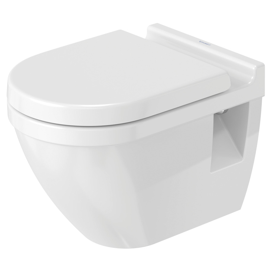 Cuvette murale STARCK 3 UP
37 x 43.5 x 54 cm
Céramique, rimless
sortie horizontale, cuvette à fond creux
pour chasse d'eau à encastrer