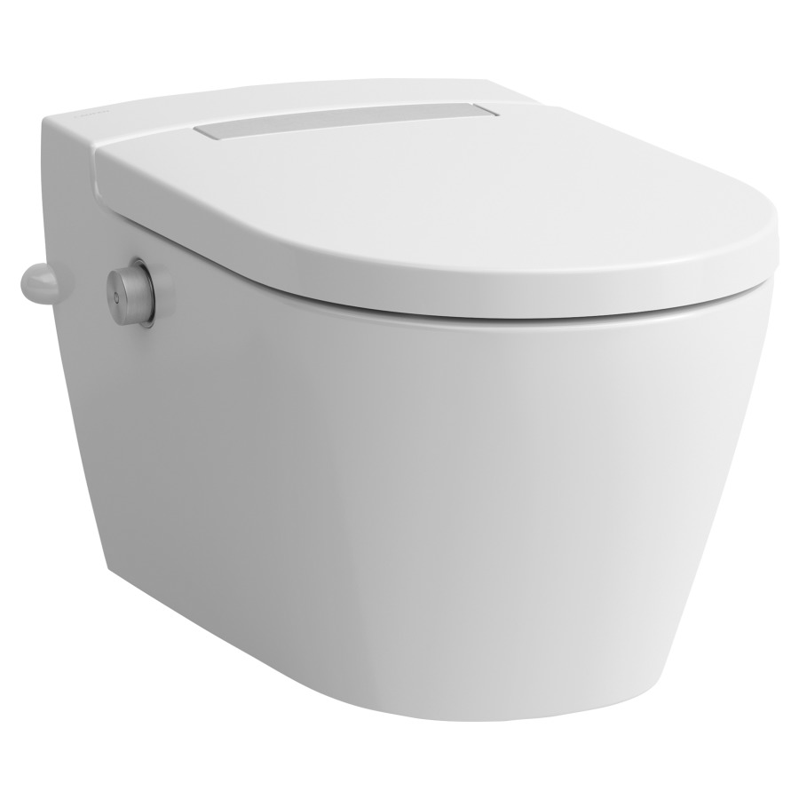 WCdouche Cleanet Auria UP
39.5 x 39 x 63 cm
Cuvette murale, Céramique
silent flush, sans bord de rinçage
douche à eau tempérée
séchage à air chaud, veilleuse
UV-Désinfection des buses, télécommande
Wi-Fi, avec connexion app, avec siège de WC
avec système d’abaissement automatique
pour chasse d'eau à encastrer
ouverture spéciale sur le côté gauche
pour le raccordement latéral