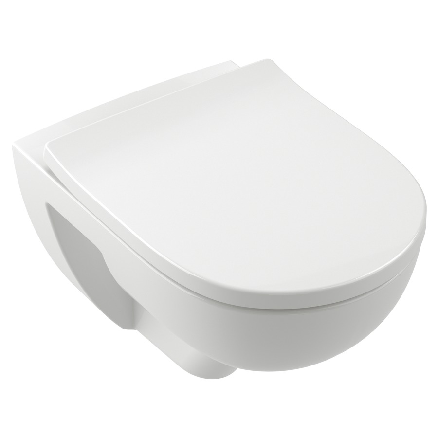 Set cuvette murale O.NOVO UP
se compose de:
cuvette murale 105603
siège de WC O.Novo 105625