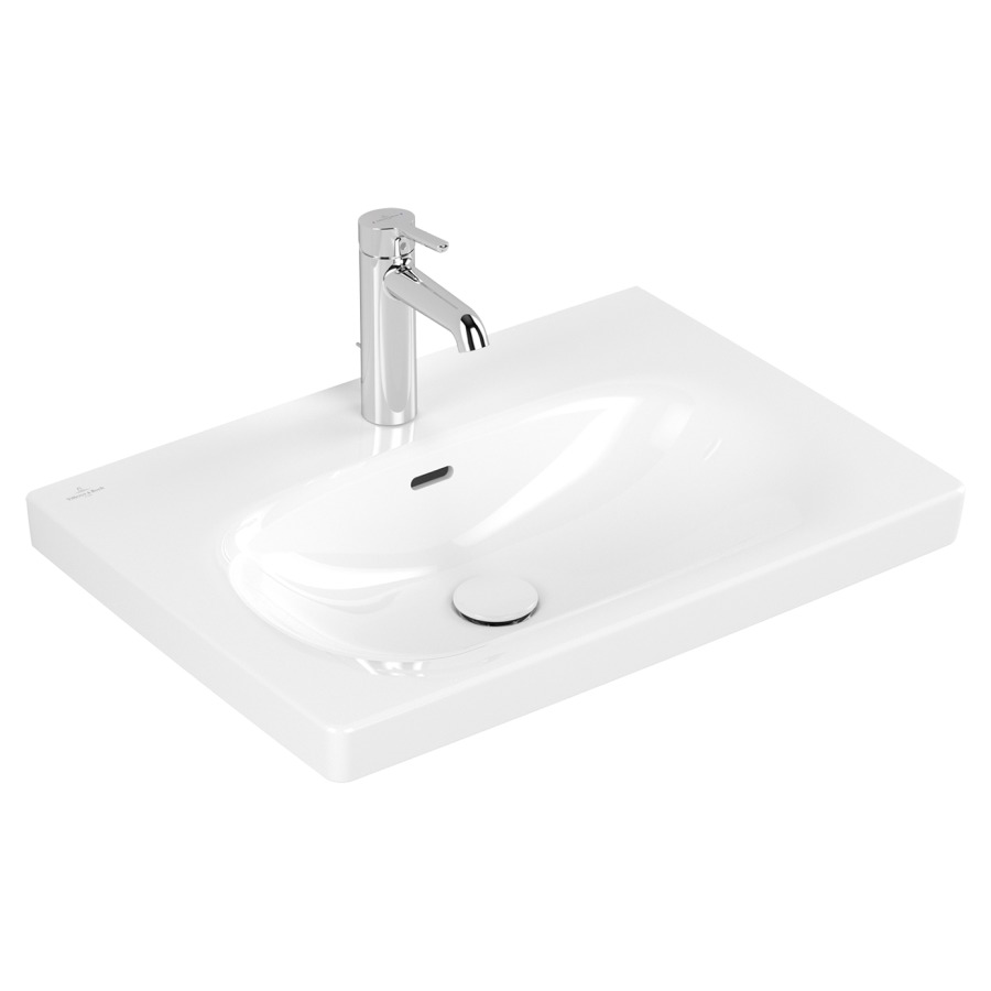 Lavabo Skyla
65 x 16 x 46 cm
Céramique, rectangulaire
avec trop-plein