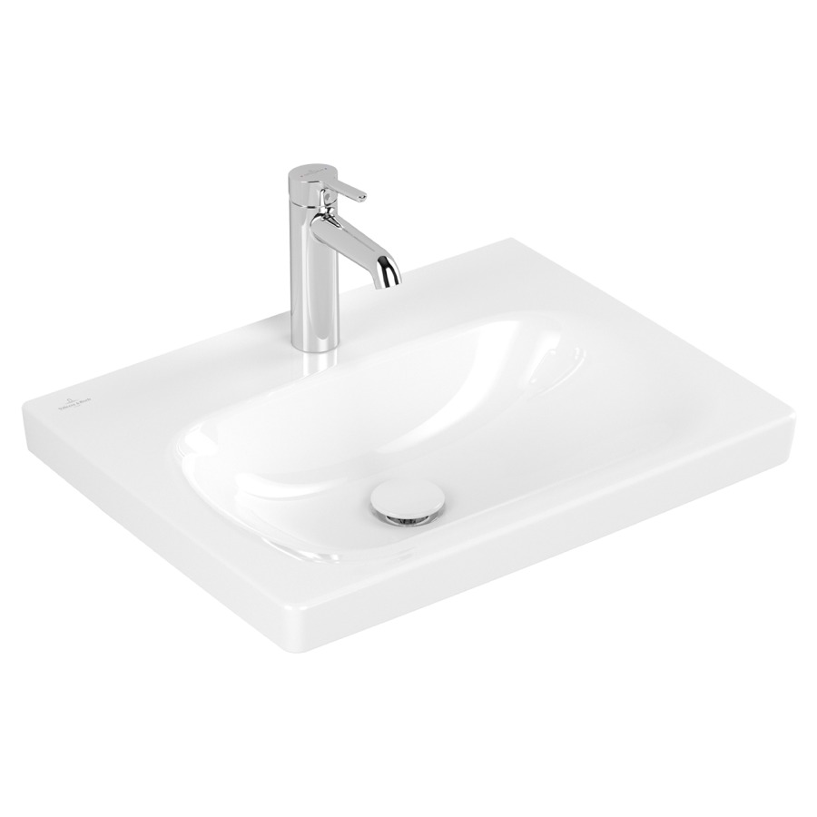 Lavabo Skyla
60 x 16.3 x 46 cm
Céramique, rectangulaire
sans trop-plein