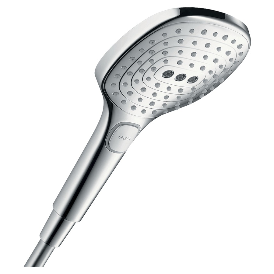 Handbrause RAINDANCE SELECT E 120
EcoSmart, Quick Clean
12 x 12 cm,  3jet
PowderRain/Rain/Whirl
Durchflussmenge 6.9 (L/min)