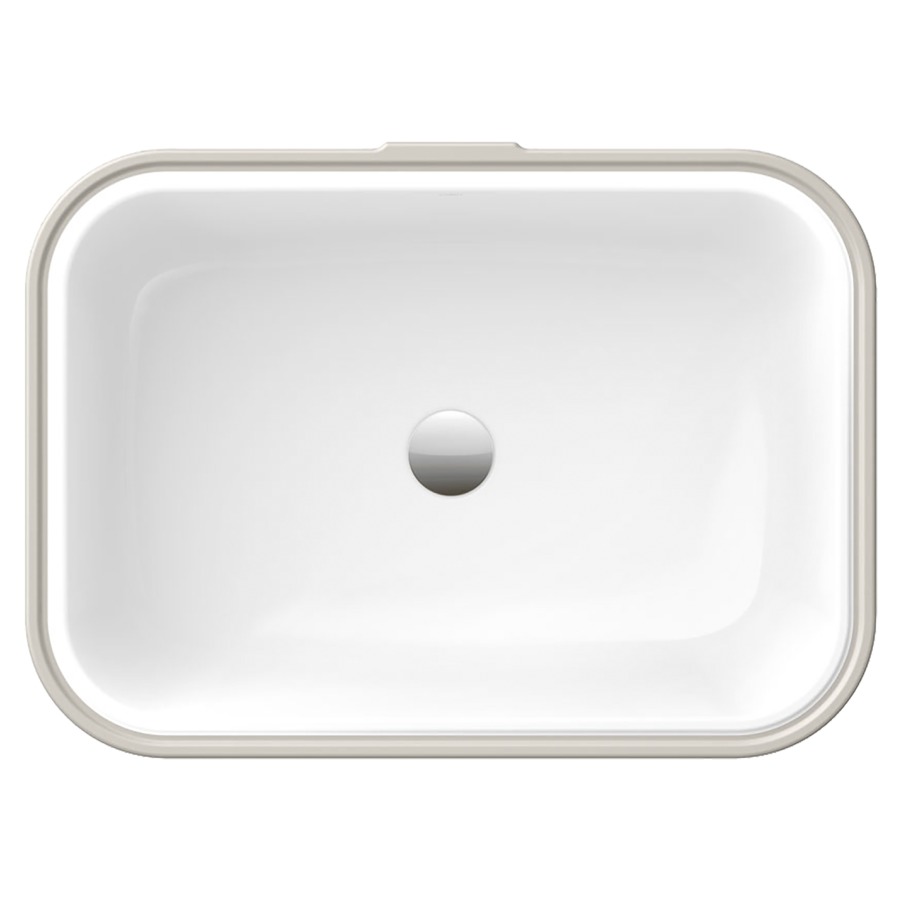 Lavabo à encastrer AXENT.ONE C
60 x 20 x 43 cm, Céramique
encastrement par dessous, rectangulaire
sans trop-plein
avec matériel de fixation