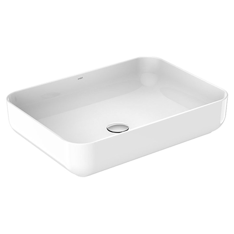 Lavabo à poser Axent Grace
55 x 12 x 40 cm, Céramique
pose libre, carrée
sans trop-plein
avec matériel de fixation