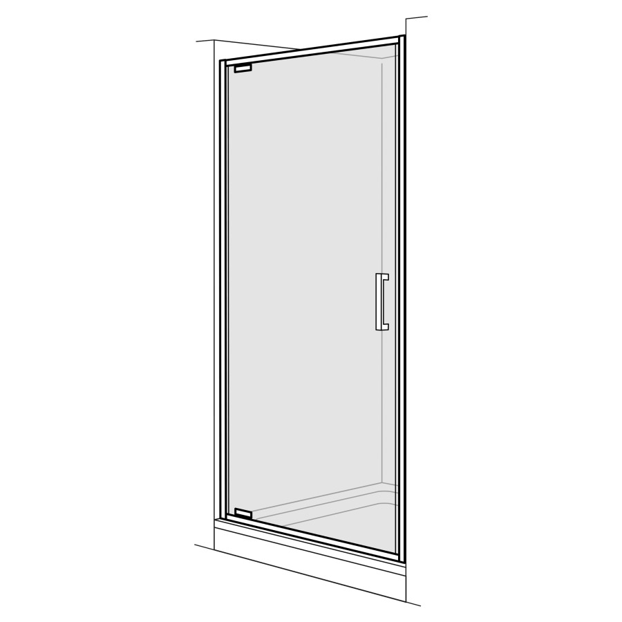 Porte tournante Optima 6 Pivot niche