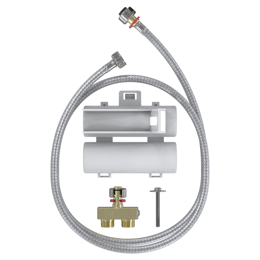 Set de raccord TOTO
avec pièce de distribution
tuyau de raccordement
support pour raccordement électrique
pour Washlet RG/RG Lite