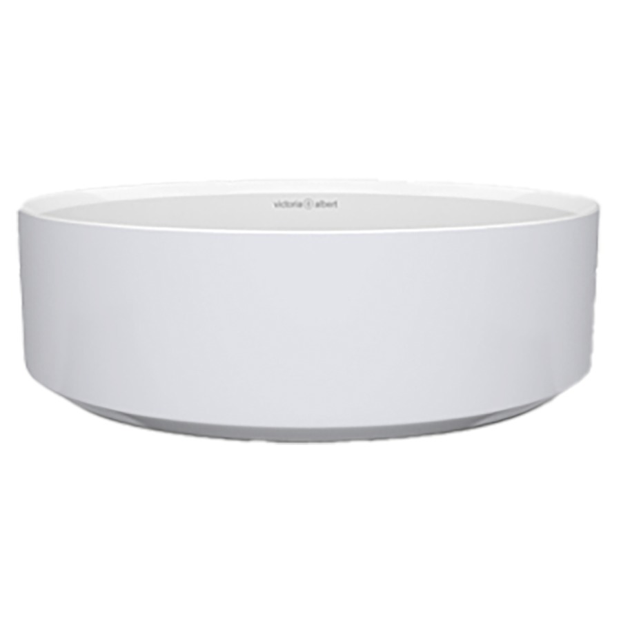 Lavabo à poser Kerid 43
D 42.5 x 13 cm, Quarrycast
pose libre, ronde, sans trop-plein
sans tablette de robinetterie
options de vidange: K-22, K-25, K-28