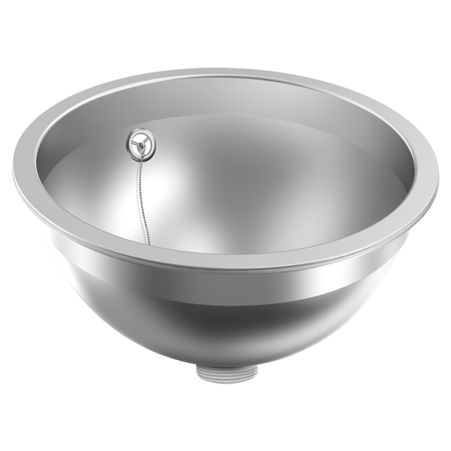 Lavabo à encastrer Rondo RDH/X300
D 34, H 14.2 cm
Acier nickel-chrome, ronde
avec garniture d’écoulement et de trop-plein
avec trop-plein, avec matériel de fixation