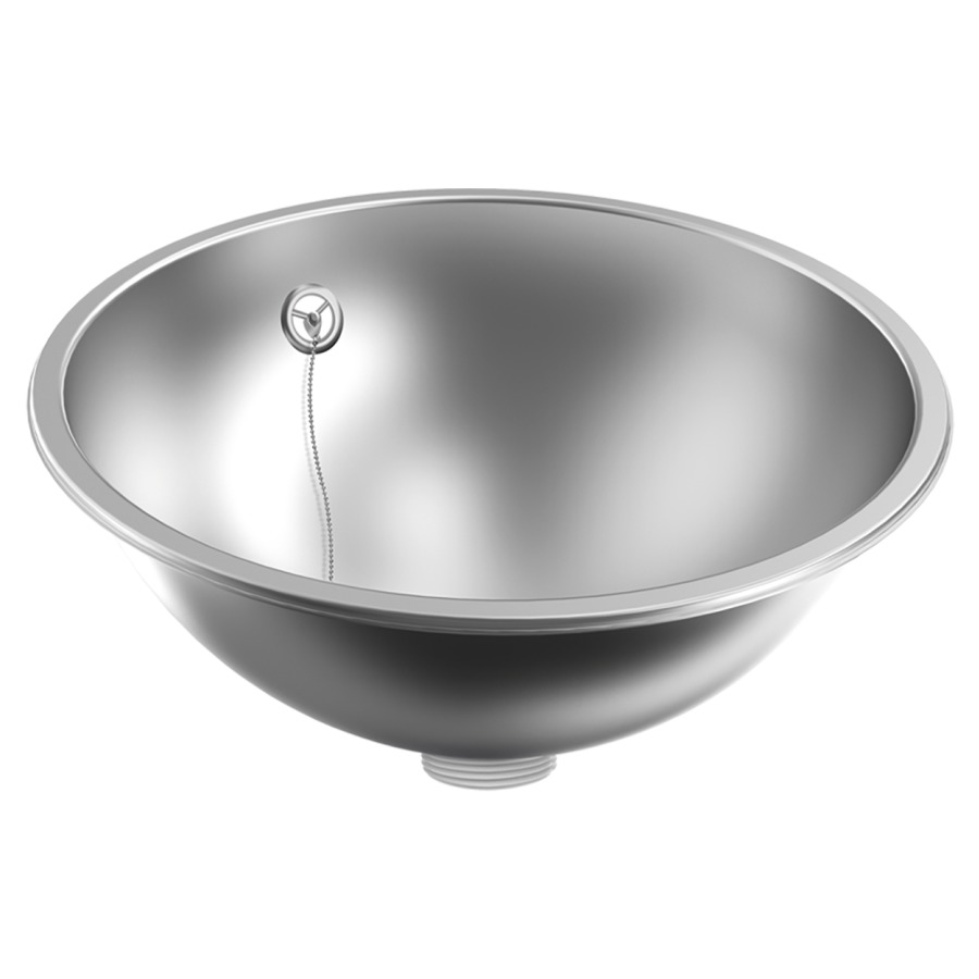 Lavabo à encastrer Rondo RDH/X360
D 38.8, H 15.3 cm
Acier nickel-chrome, ronde
avec garniture d’écoulement et de trop-plein
avec trop-plein, avec matériel de fixation